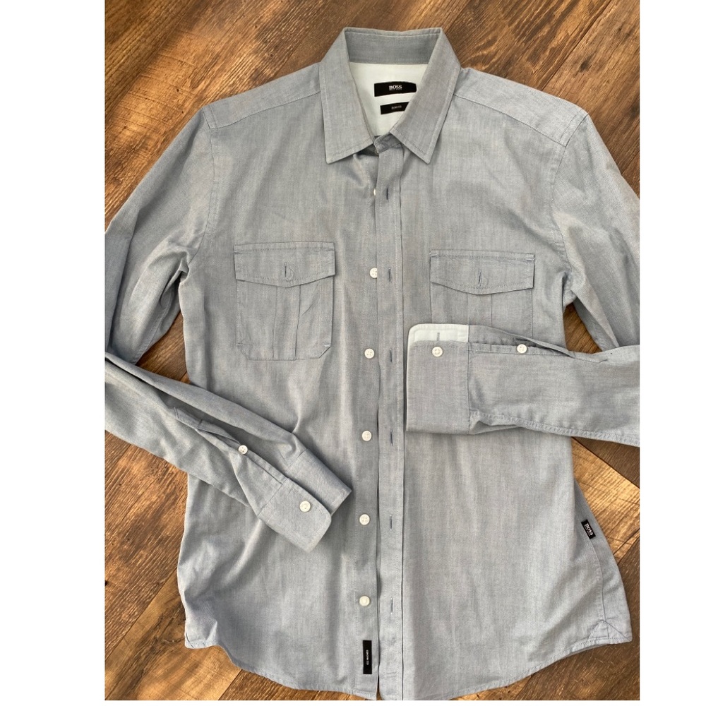 Hugo Boss slim fit button down with front pockets
